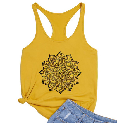 Smiješne umjetničke cvjetne grafike Široki prsluk Ženske trkaće tenisice za teretanu Smiješne cvjetne ljetne ležerne majice