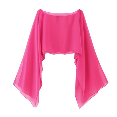 Zevity Ženska modna jednobojna prozirna krema za sunčanje, kratka bluza od šifona, ženska košulja s plaštom Blusas Chic kratke majice LS3925