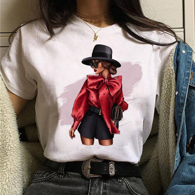 Νέο μπλουζάκι μόδας γυναικεία μπλουζάκι κοντομάνικο μπλουζάκι Γυναικείο καθημερινό καλοκαιρινό μπλουζάκι 90s Girls Harajuku Cute Tee Streetwear