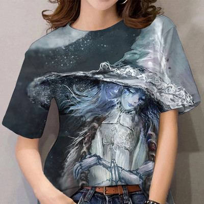 Naiste T-särk Witches Print Halloween Naljakas Kingitus T-särk Suvine Naiste Mood Vabaaja isikupära T-särgid Suuremõõdulised O kaelusega topid