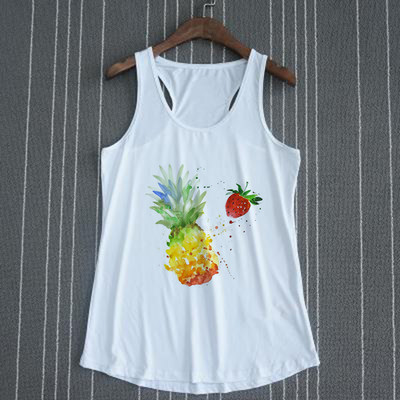 Prsluk Harajuku Ženske majice bez rukava Vintage Tshirt s printom ananasa Ženske ležerne široke sportske za plažu Seksi top Ulična odjeća