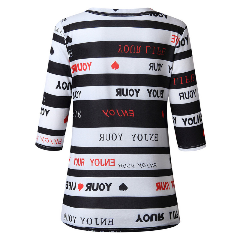 Betűgombos nyomtatás Blúzok felsők, női, 2022 nyár, V nyak, hosszú ujjú divat, új felsők, blúz, női ruházat