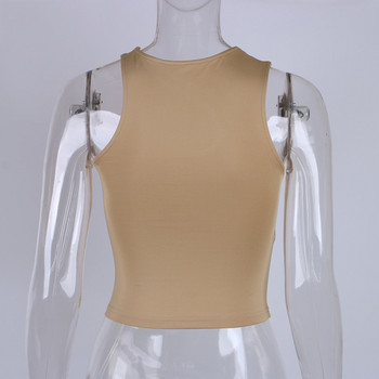 Cut Out Sexy Crop Off Shoulder Solid 2022 Skinny Sport Κοντές μπλούζες Γυναικείες ακανόνιστες καλοκαιρινές μπλούζες