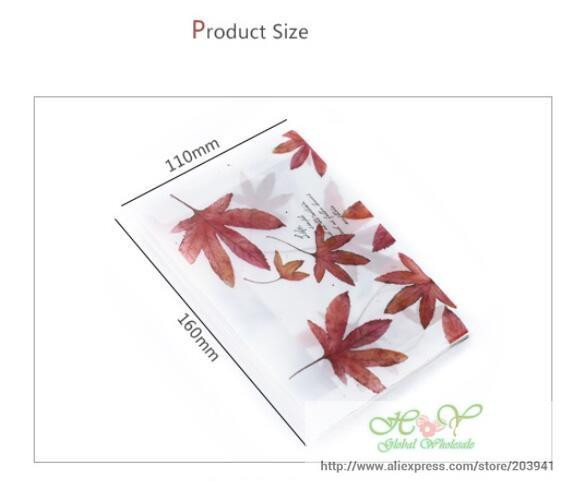 10 buc 160x110mm Seria Creative Vintage Leaves acid sulfuric hârtie transparentă plic card geantă rechizite școlare de birou
