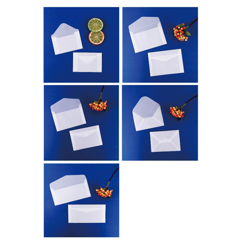 20 vnt. kelių dydžių vokas pusiau skaidrus sieros rūgšties popierius „pasidaryk pats“ pakavimas Vestuvių kvietimas laiškams