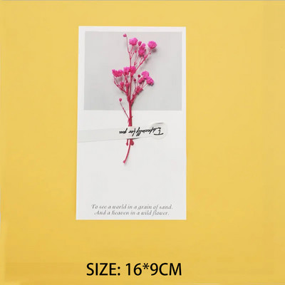 10 τεμ. Λουλούδια με αποξηραμένα λουλούδια Προσκλητήριο Κενό DIY Ημέρα των Ευχαριστιών Γενέθλια Χειρόγραφες ευχετήριες κάρτες