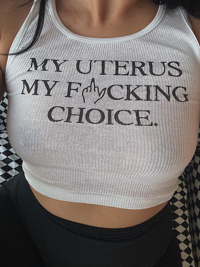 Ležerni ženski prsluk s crtićima s O izrezom Ljetna moda 2022. Ženska ulična uska uska vintage ženska kratka majica Y2k odjeća