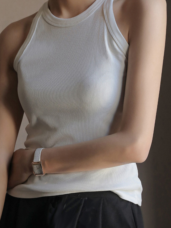 2022-es kötött, hosszú pántok, fehér, vágás felső női, alkalmi fitnesz, kötőfékű mellény, vállról levehető, nyári női ruházat