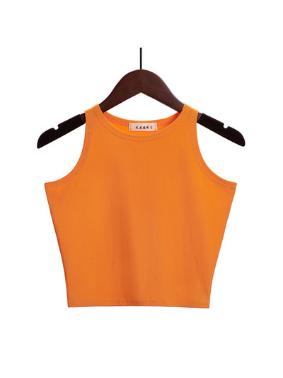 Modes 2023. gads. Jaunas sieviešu seksīgas kokvilnas, apgrieztas, apgrieztas, daudzkrāsainas, bez piedurknēm apgrieztas blusas, veste, kamzols, 14 krāsu