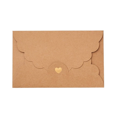 5 kom/set Pearl Kraft papir pozlaćena ljubavna omotnica pakiranje bankovne kartice omotnice 17,4*11 cm