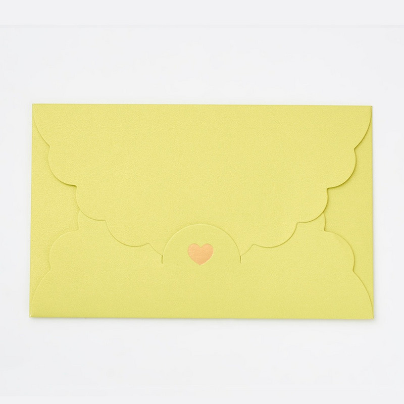 5 kom/set Pearl Kraft papir pozlaćena ljubavna omotnica pakiranje bankovne kartice omotnice 17,4*11 cm