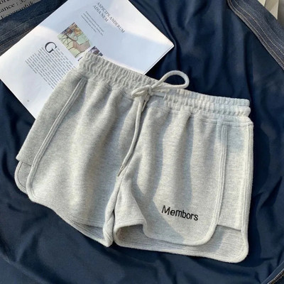 Suvemood kõrge vöökohaga spordipüksid ühevärvilised puuvillased lahtised elastsed vöökohad vabaaja suur suurus Harajuku y2k rannas naiste lühikesed püksid