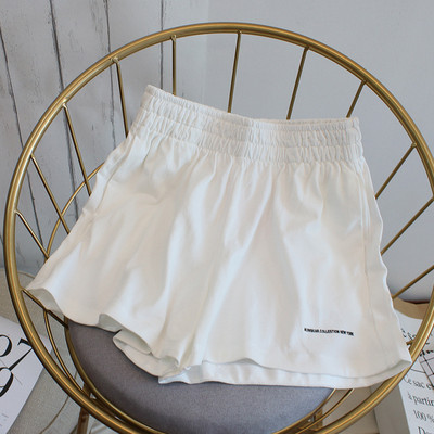Suvemood kõrge vöökohaga spordipüksid ühevärvilised puuvillased lahtised elastsed vöökohad vabaaja suur suurus Harajuku y2k rannas naiste lühikesed püksid