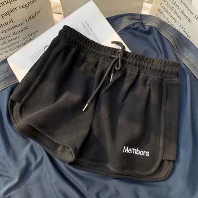 Suvemood kõrge vöökohaga spordipüksid ühevärvilised puuvillased lahtised elastsed vöökohad vabaaja suur suurus Harajuku y2k rannas naiste lühikesed püksid