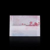 Prozirna pozivnica Vrećica Omot kartice Sumporna kiselina Papir Umjetni pergament Kuverta u obliku cvijeta breskve Organizator pisma