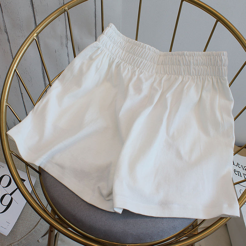 Pantaloni scurți pentru femei, talie înaltă, simplu, stil coreean, litere, ocazional, vară, lejer, confortabil, toate se potrivesc șic, elastic pentru picior lat, pentru femei, colegiu Ins