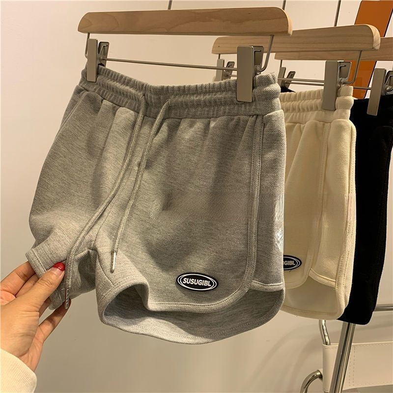 Dámske šortky S-4XL, letné, voľné, ležérne, so sťahovacou šnúrkou, módne, pevné, domáce, univerzálne, kórejské, streetwear, priedušné, elegantné, Ulzzang