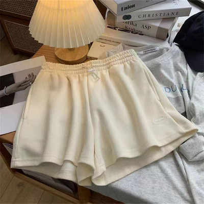 Σορτς για γυναίκες Μασίφ Υψηλή ελαστική μέση Καλοκαιρινό Βασικό All-match Κορεάτικο στυλ Μόδα Νεανικά σπορ Κομψά Шорты Женские Летние