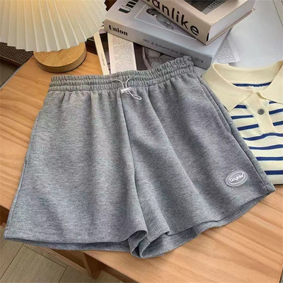 Σορτς για γυναίκες Μασίφ Υψηλή ελαστική μέση Καλοκαιρινό Βασικό All-match Κορεάτικο στυλ Μόδα Νεανικά σπορ Κομψά Шорты Женские Летние