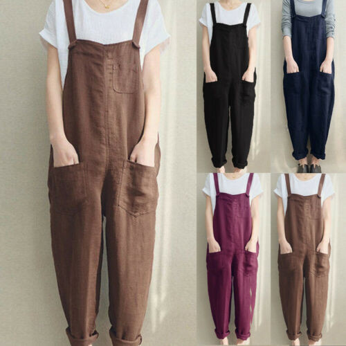 Ženske kombinezone bez rukava Kombinezon Široke hlače Kombinezoni Kombinezoni