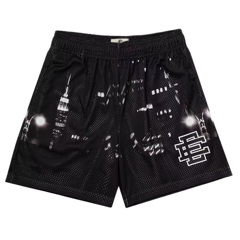 EE Basic Short NEW YORK CITY SKYLINE vyriški laisvalaikio šortai fitneso sportinės kelnės vasaros sporto salėje tinkliniai šortai vyriški šortai