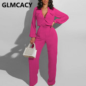 Naiste pikkade varrukatega nööpidega kombinesoonid Tavalised elegantsed soliidsed kombinesoonid