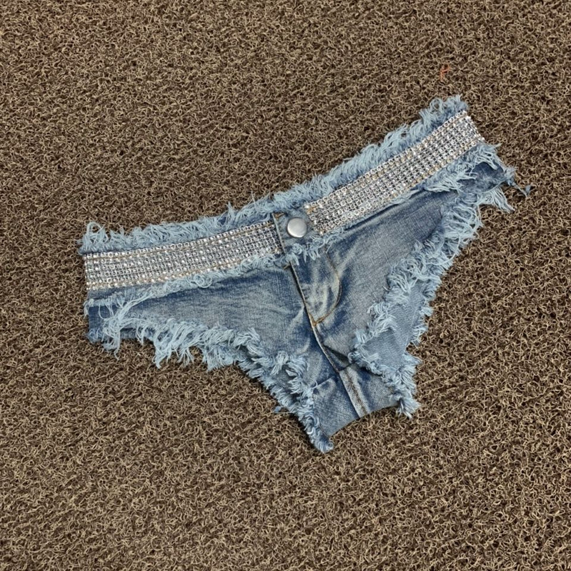 Noćni klub 2022. Nove ženske seksi ultra kratke traper traperice niskog struka Kaubojske kratke hlače Pole Dance