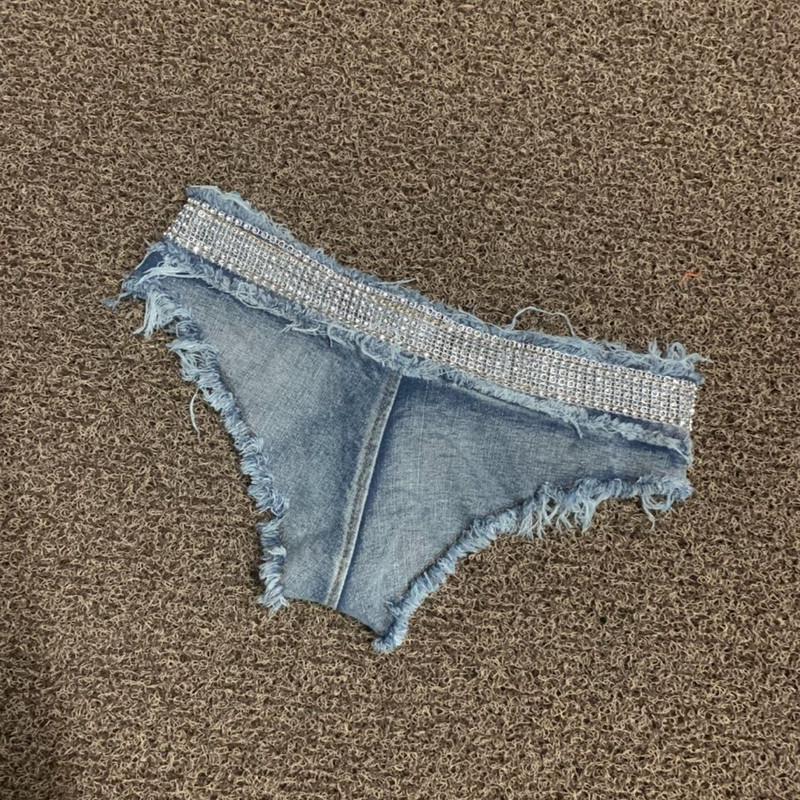 Noćni klub 2022. Nove ženske seksi ultra kratke traper traperice niskog struka Kaubojske kratke hlače Pole Dance