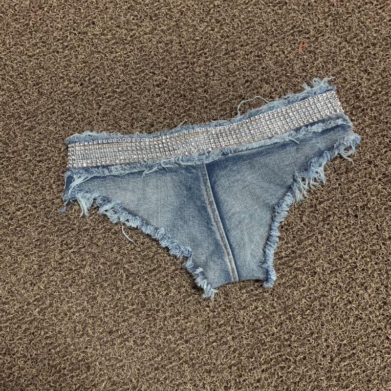 Noćni klub 2022. Nove ženske seksi ultra kratke traper traperice niskog struka Kaubojske kratke hlače Pole Dance