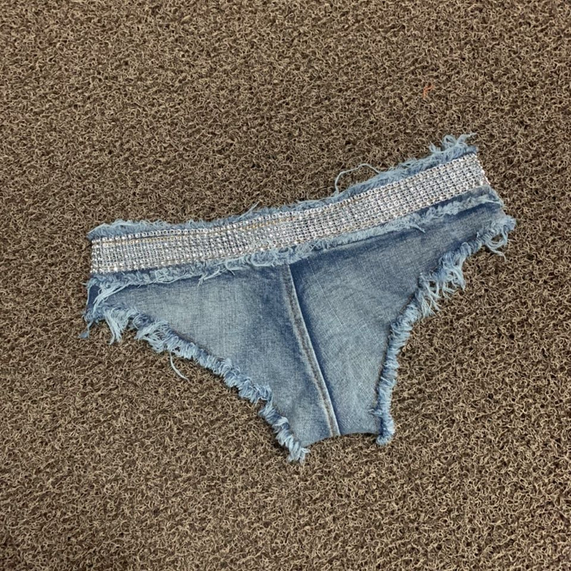 Noćni klub 2022. Nove ženske seksi ultra kratke traper traperice niskog struka Kaubojske kratke hlače Pole Dance