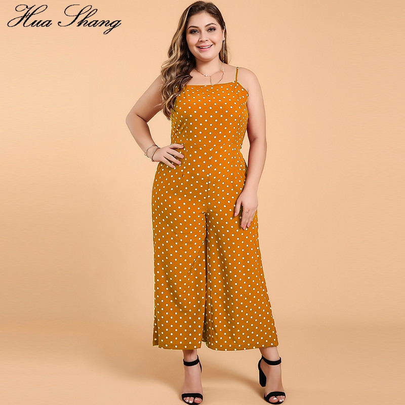S-6XL Kombinezoni veće veličine Ženske široke hlače na točkice bez rukava Hlače širokih nogavica Blagdanske mašne bez leđa Seksi kombinezoni