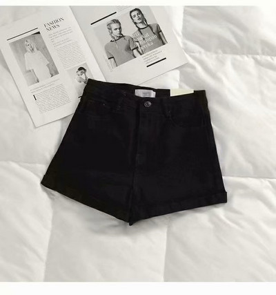 Modne ležerne kratke hlače od plavog trapera Ženske seksi kratke hlače s dugmadima visokog struka i džepovima Uske kratke hlače Ljeto 2021. za plažu Ulične hlače od traperica