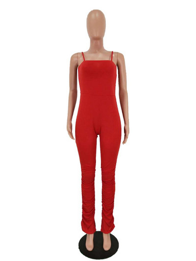 HAOYUAN Σέξι Bodycon Stacked Jumpsuit Γυναικεία Ρούχα Plus Size Εξώπλατες φόρμες One Peice Split κολάν Rompers Club Outfits