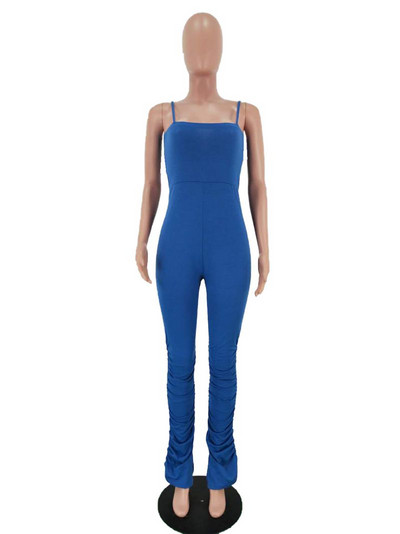 HAOYUAN Σέξι Bodycon Stacked Jumpsuit Γυναικεία Ρούχα Plus Size Εξώπλατες φόρμες One Peice Split κολάν Rompers Club Outfits