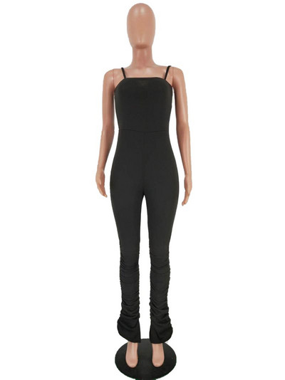 HAOYUAN Σέξι Bodycon Stacked Jumpsuit Γυναικεία Ρούχα Plus Size Εξώπλατες φόρμες One Peice Split κολάν Rompers Club Outfits