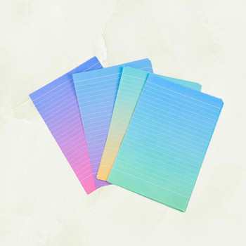 4 Σετ φακέλων σταθερού χαρτιού Σετ χαρτιού γραφής με χρώμα ντεγκραντέ για προσκλήσεις επιστολών Σημείωση μηνύματος ( Μικτό χρώμα )