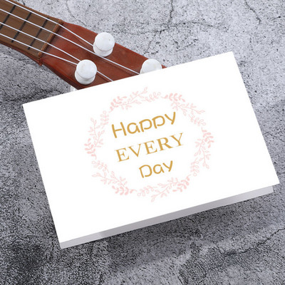 1 τεμ. Φάκελος Ευχετήρια κάρτα ευχαριστούμε χρόνια πολλά, καλύτερες ευχές Πτυσσόμενη κάρτα μηνύματος δώρου με διακοσμητική κάρτα φακέλου