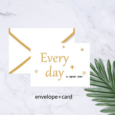 1 τεμ. Φάκελος Ευχετήρια κάρτα ευχαριστούμε χρόνια πολλά, καλύτερες ευχές Πτυσσόμενη κάρτα μηνύματος δώρου με διακοσμητική κάρτα φακέλου