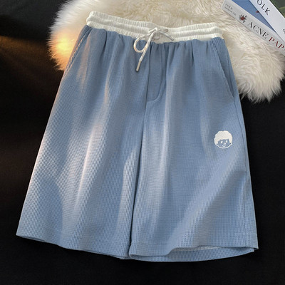 Ljeto 2021. Korejska moda, ležerne hip-hop muške kratke hlače, ulična odjeća, košarka, kratke hlače s printom smajlića, muške kratke hlače, teretana