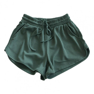 Naiste spordipüksid 2022. aasta suvi Uued ühevärvilised kitsad lühikesed püksid vabaaja naiste elastse vöökohaga Fitness rannapüksid шорты женский