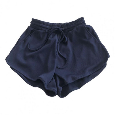 Naiste spordipüksid 2022. aasta suvi Uued ühevärvilised kitsad lühikesed püksid vabaaja naiste elastse vöökohaga Fitness rannapüksid шорты женский