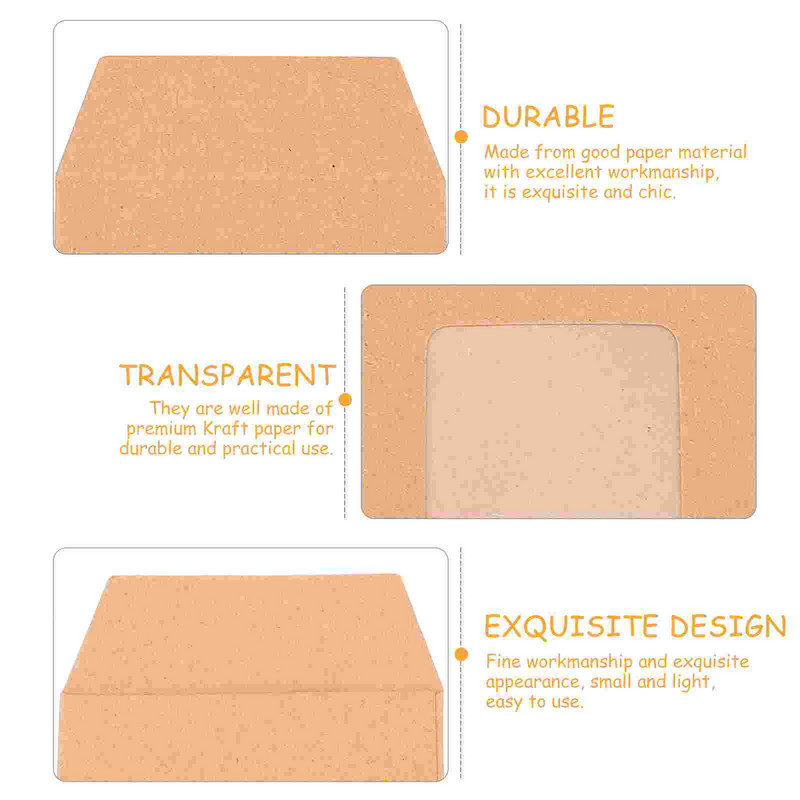 Διαφανές χαρτί Kraft Μήνυμα Φάκελος Πρόσκληση Φάκελοι Τσάντα Φάκελος Εγγράφων Καθαρές σφραγίδες