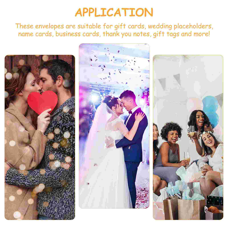 Διαφανές χαρτί Kraft Μήνυμα Φάκελος Πρόσκληση Φάκελοι Τσάντα Φάκελος Εγγράφων Καθαρές σφραγίδες