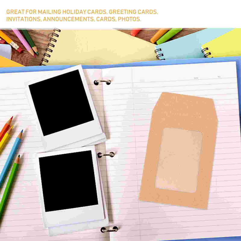 Διαφανές χαρτί Kraft Μήνυμα Φάκελος Πρόσκληση Φάκελοι Τσάντα Φάκελος Εγγράφων Καθαρές σφραγίδες