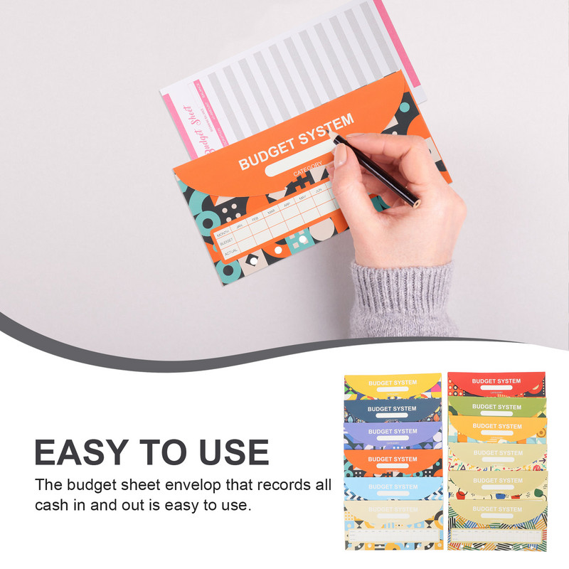 12 készlet készpénzes költségvetési készlet ajándék készletek készpénzes költségvetési borítékok kis friss készpénzes borítékok papír vakító költségvetés borítékok költségvetési lapot