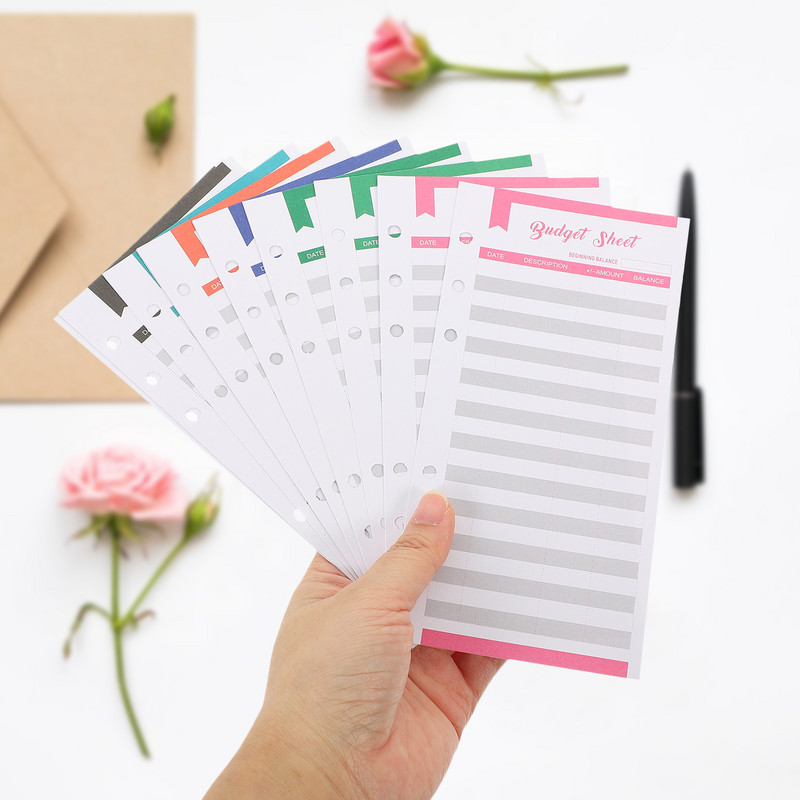 12 készlet készpénzes költségvetési készlet ajándék készletek készpénzes költségvetési borítékok kis friss készpénzes borítékok papír vakító költségvetés borítékok költségvetési lapot