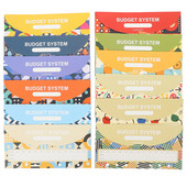 12 lapų vokai Pinigų vokai pinigų biudžetui Biudžeto vokai pinigų biudžetui dovanų mokyklos biudžeto saugojimui