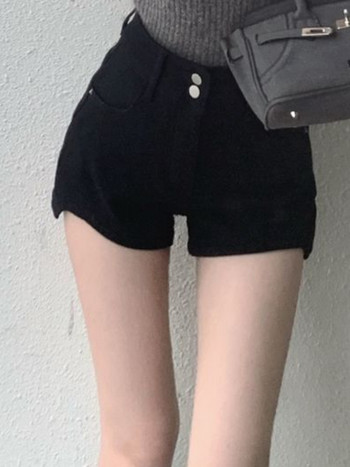 Σορτς Γυναικείο Τζιν Ακανόνιστο Παντός Ταίρι Skinny Solid Απλό καλοκαιρινό λεπτό Hotsweet ψηλόμεσο casual streetwear Γυναικεία ζεστή μόδα