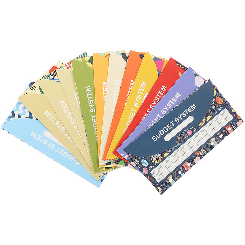 12 Φύλλα Θήκη Φάκελοι προϋπολογισμού Μετρητά Φάκελοι Προϋπολογισμού Μετρητά Φάκελοι για Προϋπολογισμό για Αποθήκευση Προϋπολογισμός Σχολικό Δώρο