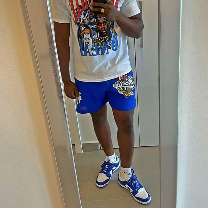 Muške fitness košarkaške EE Basic LA kratke hlače za ljetne teretane za vježbanje Muške prozračne mrežaste brzosušeće kratke hlače za ležerne trčanje